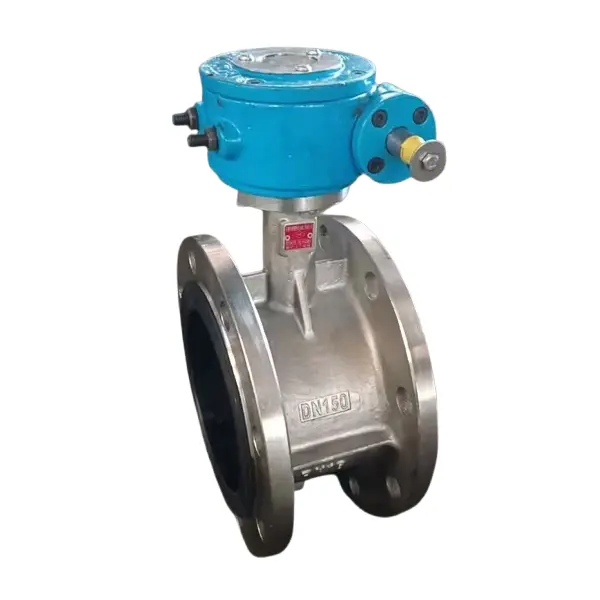 Acid alkali espesyal na hindi kinakalawang na asero flange butterfly balbula