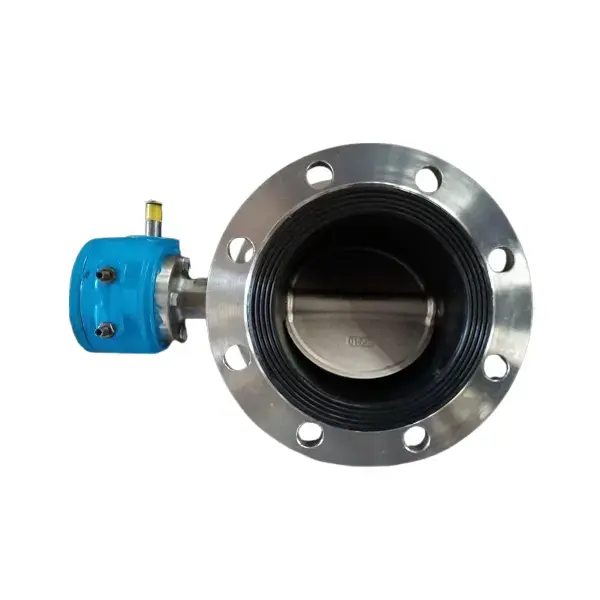 Acid alkali espesyal na hindi kinakalawang na asero flange butterfly balbula