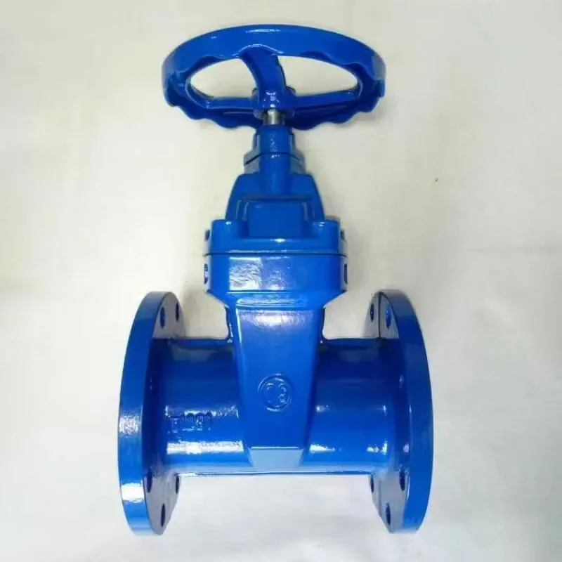 Ductile iron concealed rod soft seal flange gate valve