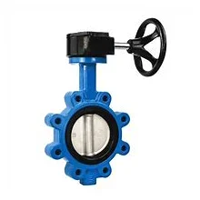 LT Manu -manong Soft Seal Butterfly Valve na may Protruding Ears