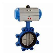 Pneumatic lt convex ear soft seal butterfly valve