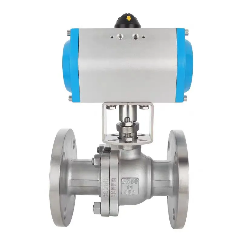 Pneumatic hindi kinakalawang na asero flange balbula