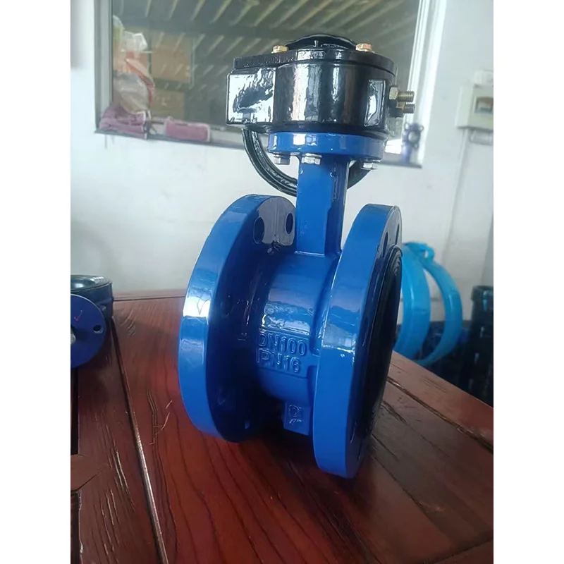 Soft sealed flange butterfly valve para sa pipeline ng supply ng tubig